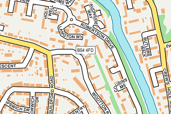 BS4 4FD map - OS OpenMap – Local (Ordnance Survey)