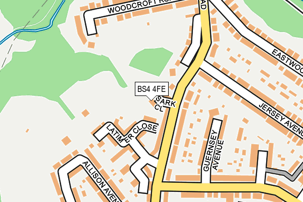 BS4 4FE map - OS OpenMap – Local (Ordnance Survey)