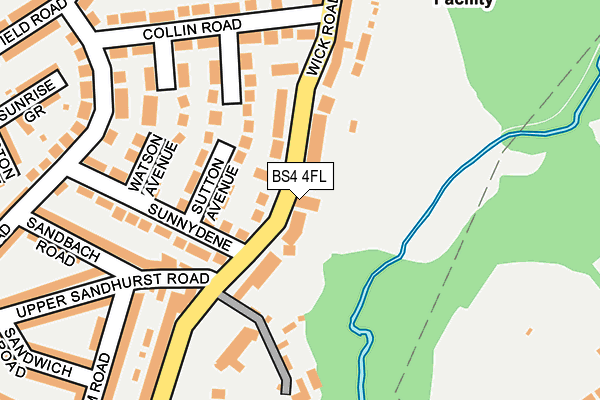 BS4 4FL map - OS OpenMap – Local (Ordnance Survey)