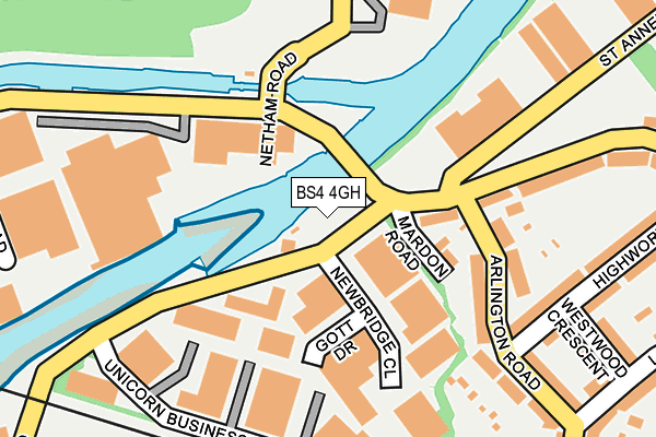 BS4 4GH map - OS OpenMap – Local (Ordnance Survey)