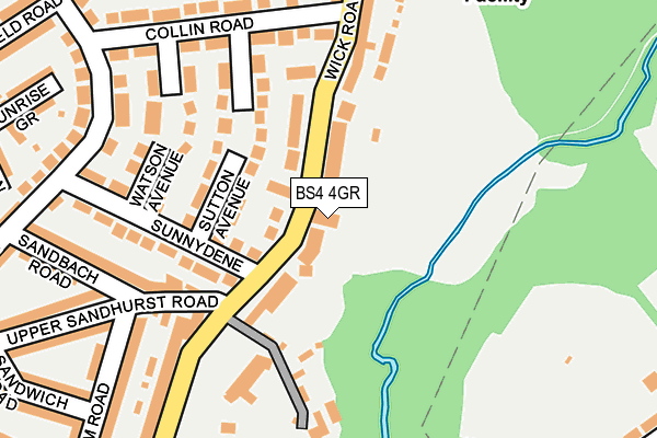 BS4 4GR map - OS OpenMap – Local (Ordnance Survey)