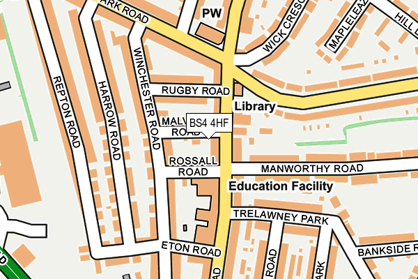 BS4 4HF map - OS OpenMap – Local (Ordnance Survey)