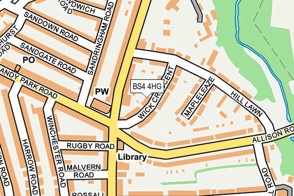 BS4 4HG map - OS OpenMap – Local (Ordnance Survey)