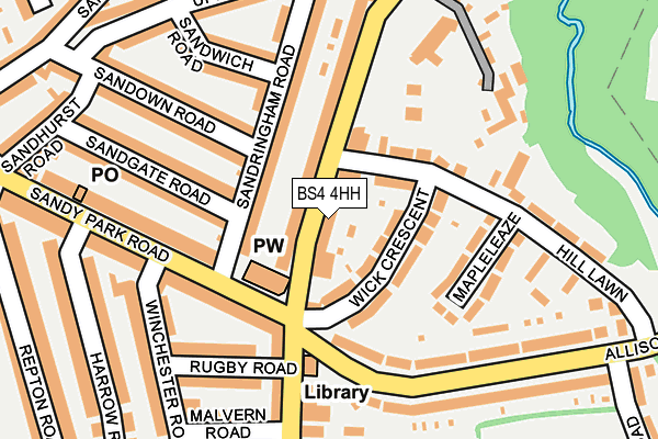 BS4 4HH map - OS OpenMap – Local (Ordnance Survey)