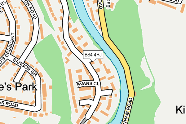 BS4 4HJ map - OS OpenMap – Local (Ordnance Survey)