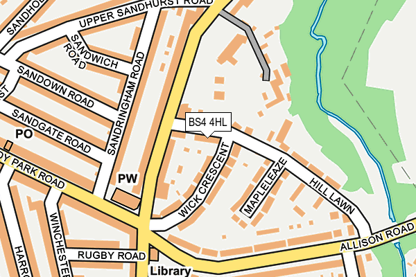 BS4 4HL map - OS OpenMap – Local (Ordnance Survey)
