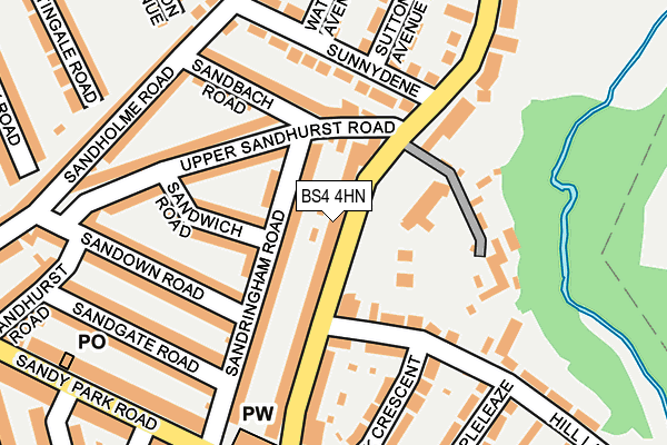 BS4 4HN map - OS OpenMap – Local (Ordnance Survey)
