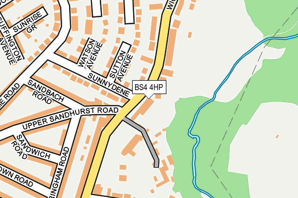 BS4 4HP map - OS OpenMap – Local (Ordnance Survey)