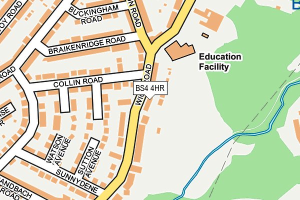 BS4 4HR map - OS OpenMap – Local (Ordnance Survey)