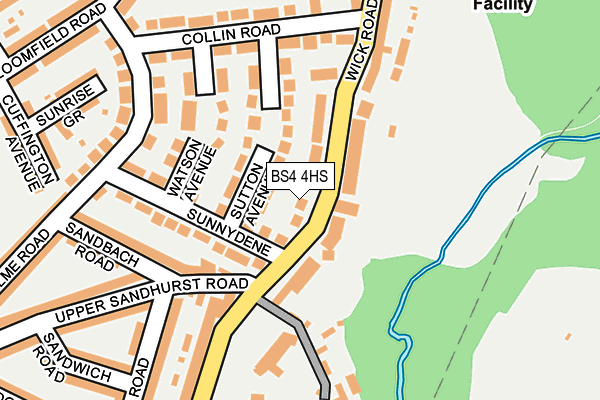 BS4 4HS map - OS OpenMap – Local (Ordnance Survey)
