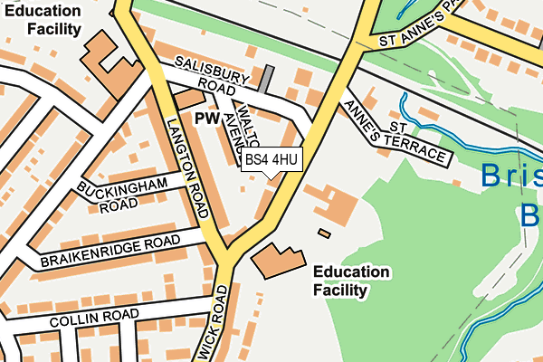 BS4 4HU map - OS OpenMap – Local (Ordnance Survey)