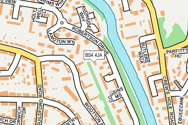 BS4 4JA map - OS OpenMap – Local (Ordnance Survey)