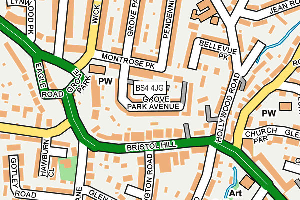 BS4 4JG map - OS OpenMap – Local (Ordnance Survey)