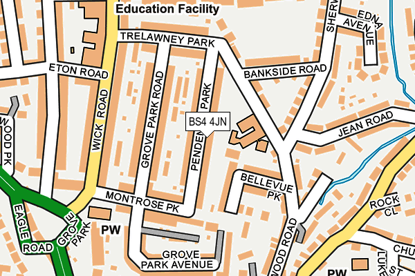 BS4 4JN map - OS OpenMap – Local (Ordnance Survey)