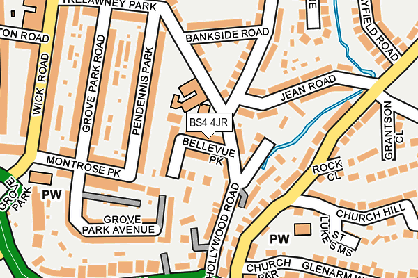 BS4 4JR map - OS OpenMap – Local (Ordnance Survey)