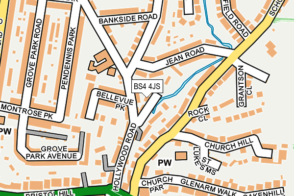 BS4 4JS map - OS OpenMap – Local (Ordnance Survey)