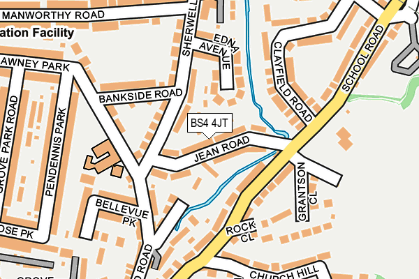 BS4 4JT map - OS OpenMap – Local (Ordnance Survey)