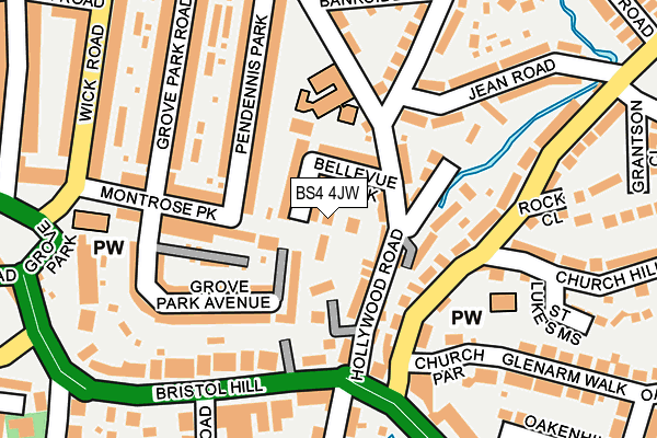 BS4 4JW map - OS OpenMap – Local (Ordnance Survey)