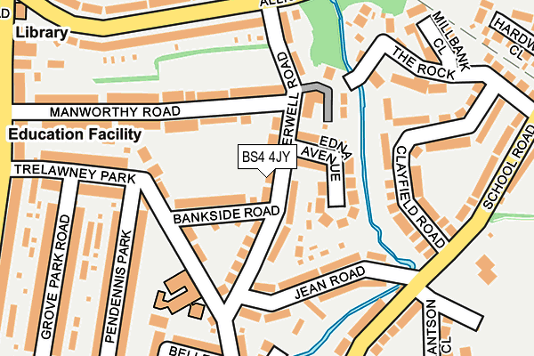 BS4 4JY map - OS OpenMap – Local (Ordnance Survey)
