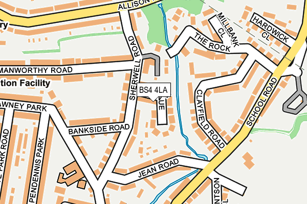 BS4 4LA map - OS OpenMap – Local (Ordnance Survey)