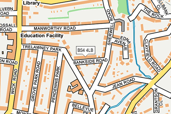BS4 4LB map - OS OpenMap – Local (Ordnance Survey)
