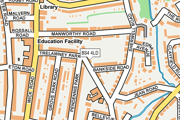 BS4 4LD map - OS OpenMap – Local (Ordnance Survey)