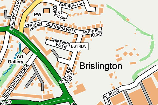 BS4 4LW map - OS OpenMap – Local (Ordnance Survey)