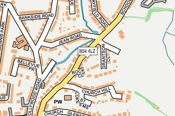 BS4 4LZ map - OS OpenMap – Local (Ordnance Survey)