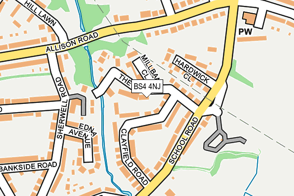 BS4 4NJ map - OS OpenMap – Local (Ordnance Survey)