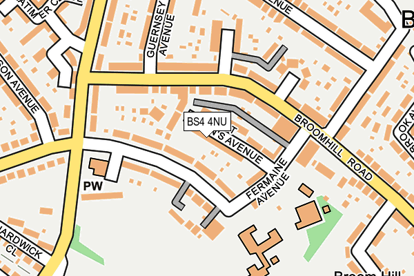 BS4 4NU map - OS OpenMap – Local (Ordnance Survey)