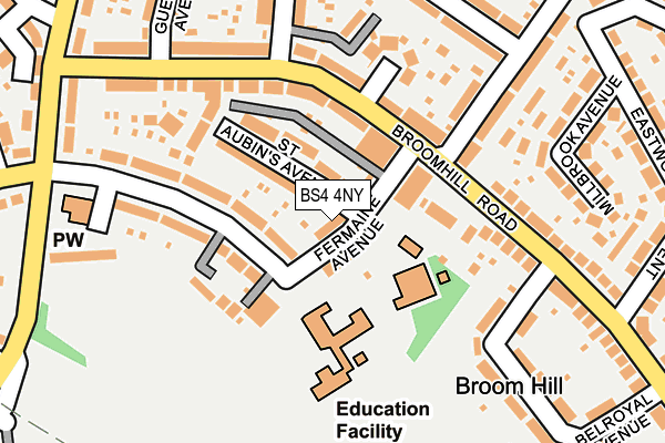 BS4 4NY map - OS OpenMap – Local (Ordnance Survey)