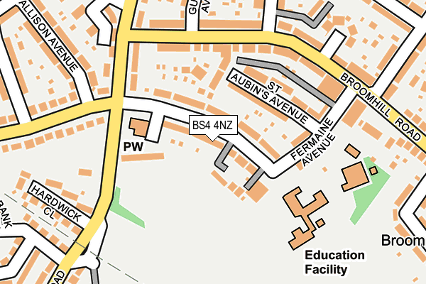 BS4 4NZ map - OS OpenMap – Local (Ordnance Survey)