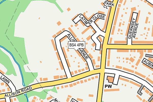 BS4 4PB map - OS OpenMap – Local (Ordnance Survey)