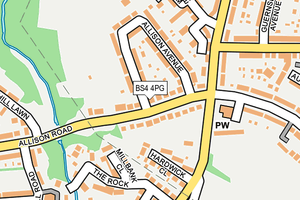 BS4 4PG map - OS OpenMap – Local (Ordnance Survey)