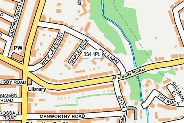 BS4 4PL map - OS OpenMap – Local (Ordnance Survey)