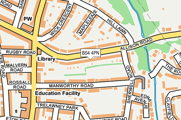 BS4 4PN map - OS OpenMap – Local (Ordnance Survey)