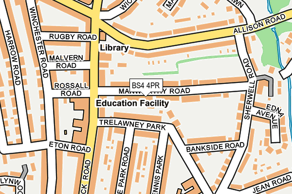 BS4 4PR map - OS OpenMap – Local (Ordnance Survey)