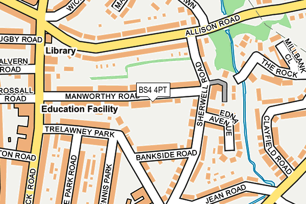 BS4 4PT map - OS OpenMap – Local (Ordnance Survey)