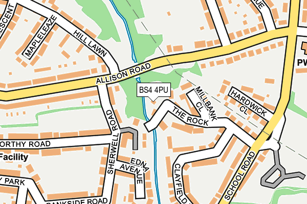BS4 4PU map - OS OpenMap – Local (Ordnance Survey)