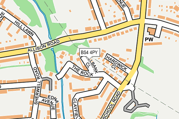 BS4 4PY map - OS OpenMap – Local (Ordnance Survey)
