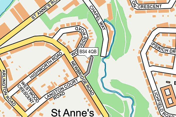 BS4 4QB map - OS OpenMap – Local (Ordnance Survey)