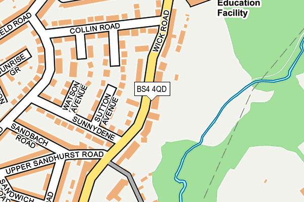BS4 4QD map - OS OpenMap – Local (Ordnance Survey)