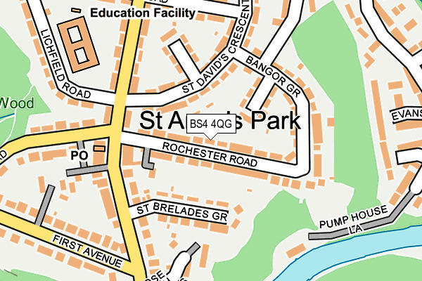 BS4 4QG map - OS OpenMap – Local (Ordnance Survey)