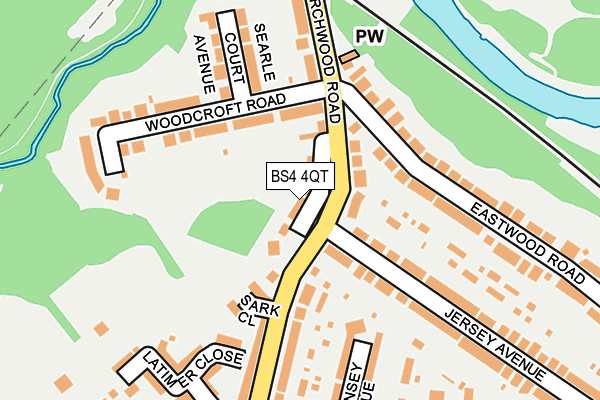 BS4 4QT map - OS OpenMap – Local (Ordnance Survey)