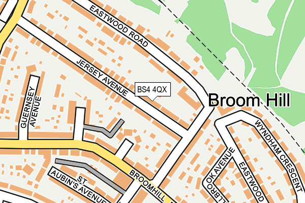 BS4 4QX map - OS OpenMap – Local (Ordnance Survey)