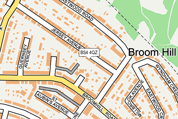 BS4 4QZ map - OS OpenMap – Local (Ordnance Survey)