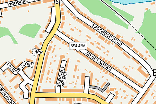 BS4 4RA map - OS OpenMap – Local (Ordnance Survey)