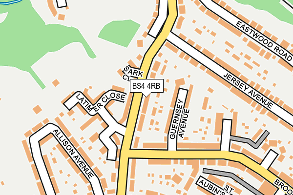 BS4 4RB map - OS OpenMap – Local (Ordnance Survey)