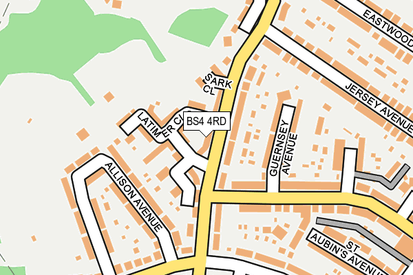 BS4 4RD map - OS OpenMap – Local (Ordnance Survey)