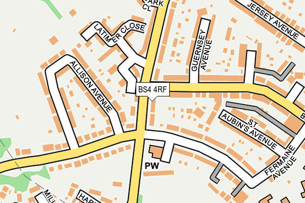 BS4 4RF map - OS OpenMap – Local (Ordnance Survey)